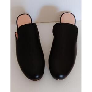 J Crew Women's Black Boot Leather Clog, Size 11